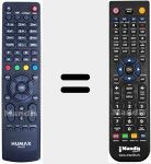 Télécommande pour remplacer RM-E09 (ver. 2)